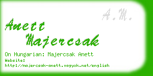 anett majercsak business card